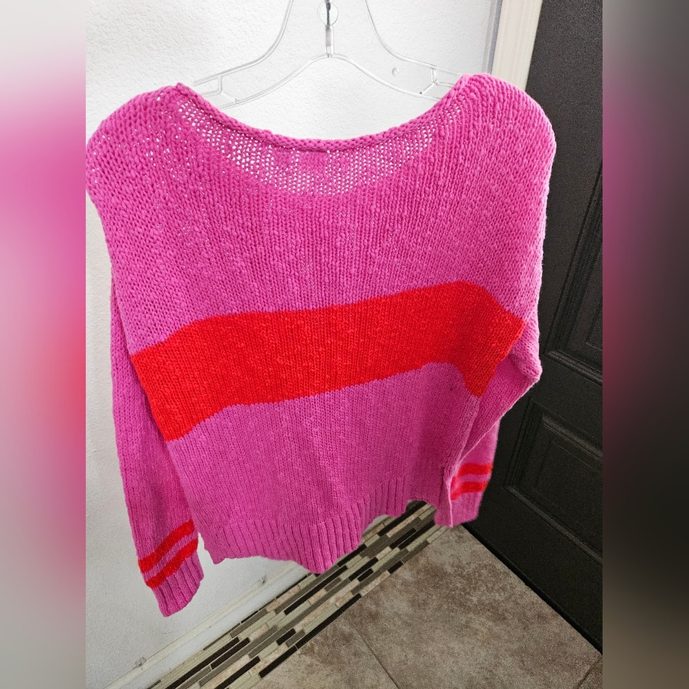 Gap Pink and Red Women's Sweater Size M - Picture 13 of 14